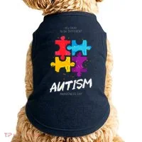 Autism Awareness Day Be Different Doggie Tank thumb 0