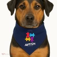 Autism Awareness Day Be Different USA-Made Doggie Bandana thumb 1