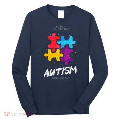 Autism Awareness Day Be Different Long Sleeve Shirt