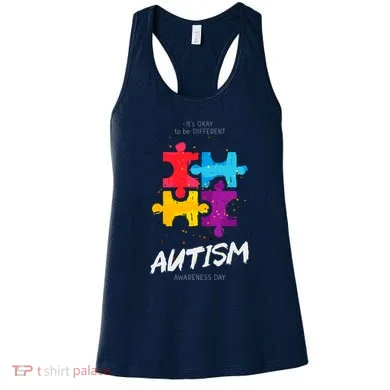 Autism Awareness Day Be Different Women's Tank Top