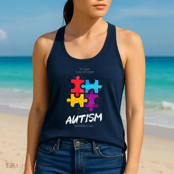 Autism Awareness Day Be Different Women's Tank Top