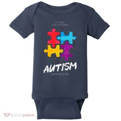 Autism Awareness Day Be Different Baby Bodysuit