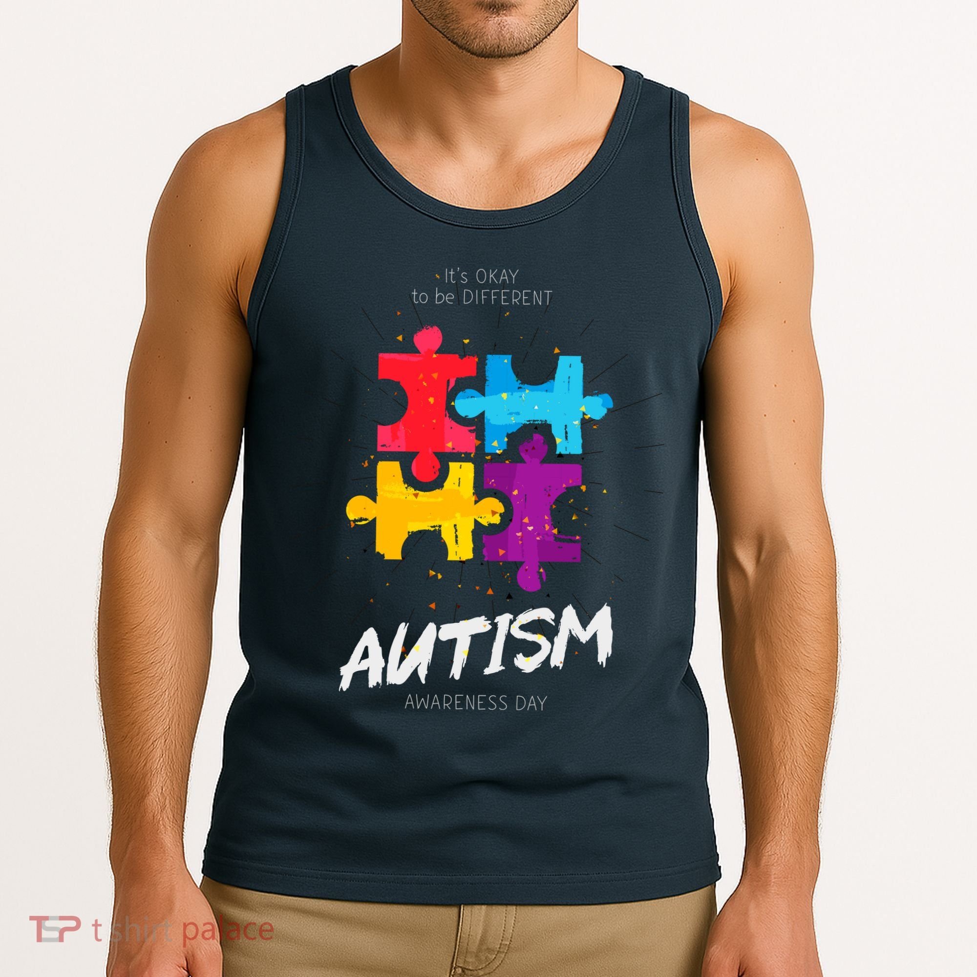 Autism Awareness Day Be Different Tank Top