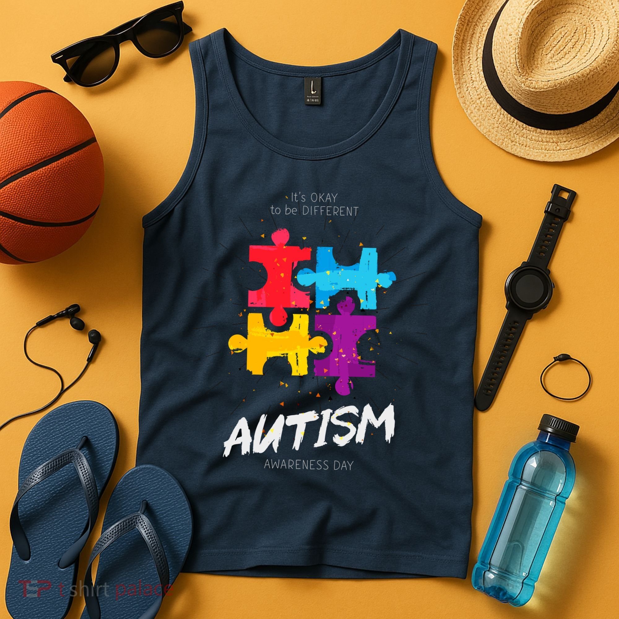 Autism Awareness Day Be Different Tank Top