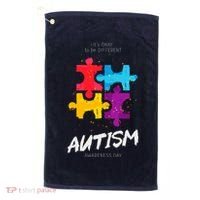 Autism Awareness Day Be Different Golf Towel thumb 0