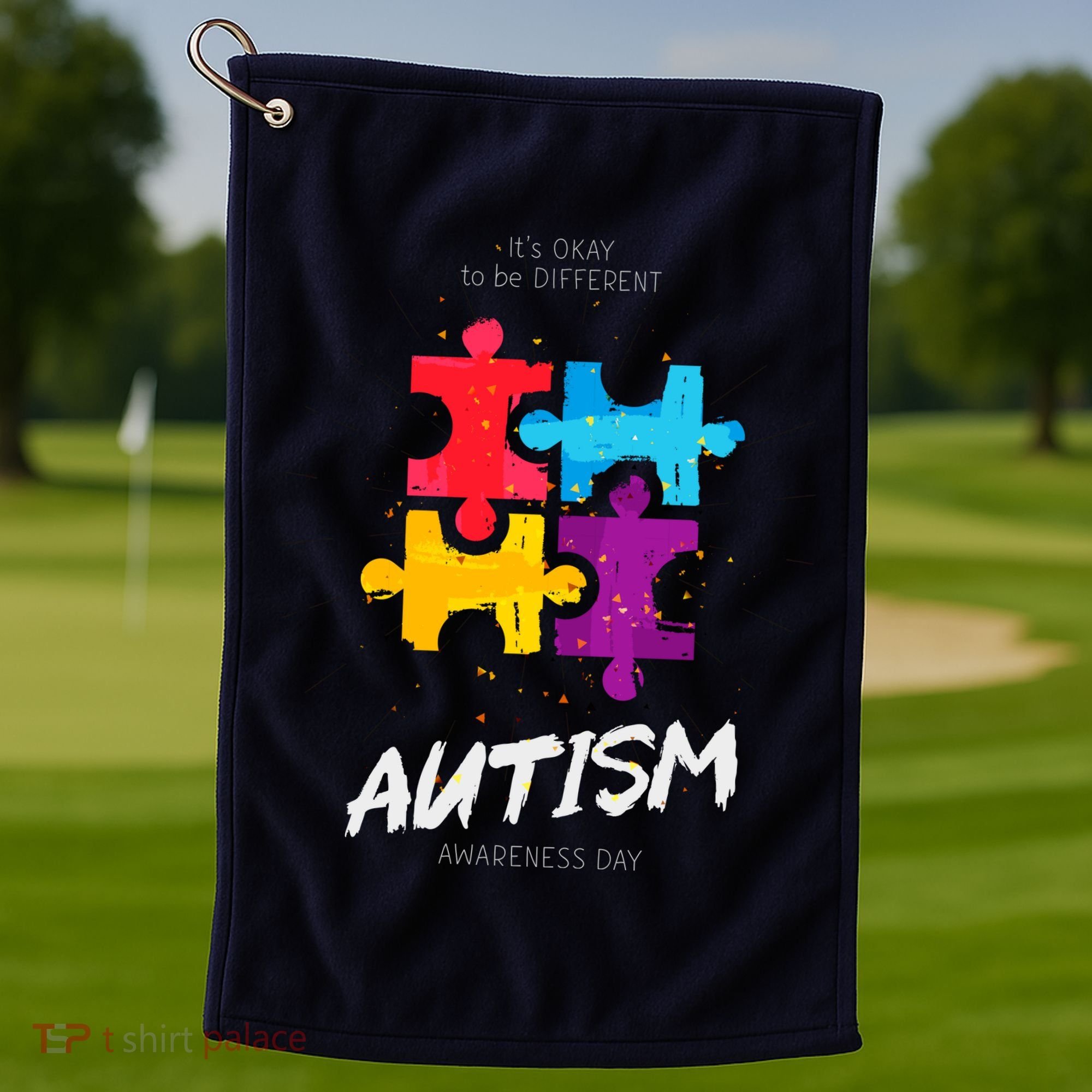 Autism Awareness Day Be Different Golf Towel