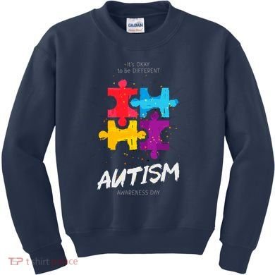 Autism Awareness Day Be Different Kids Sweatshirt