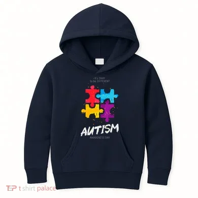 Autism Awareness Day Be Different Kids Hoodie