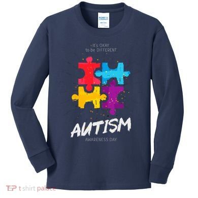 Autism Awareness Day Be Different Kids Long Sleeve Shirt