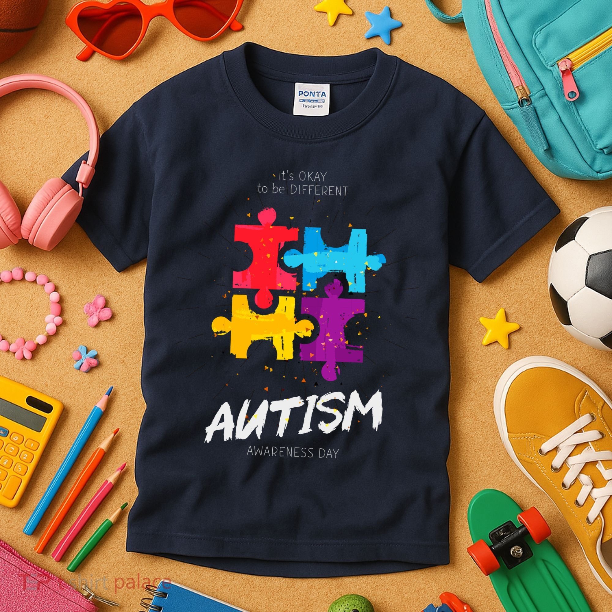 Autism Awareness Day Be Different Kids T-Shirt