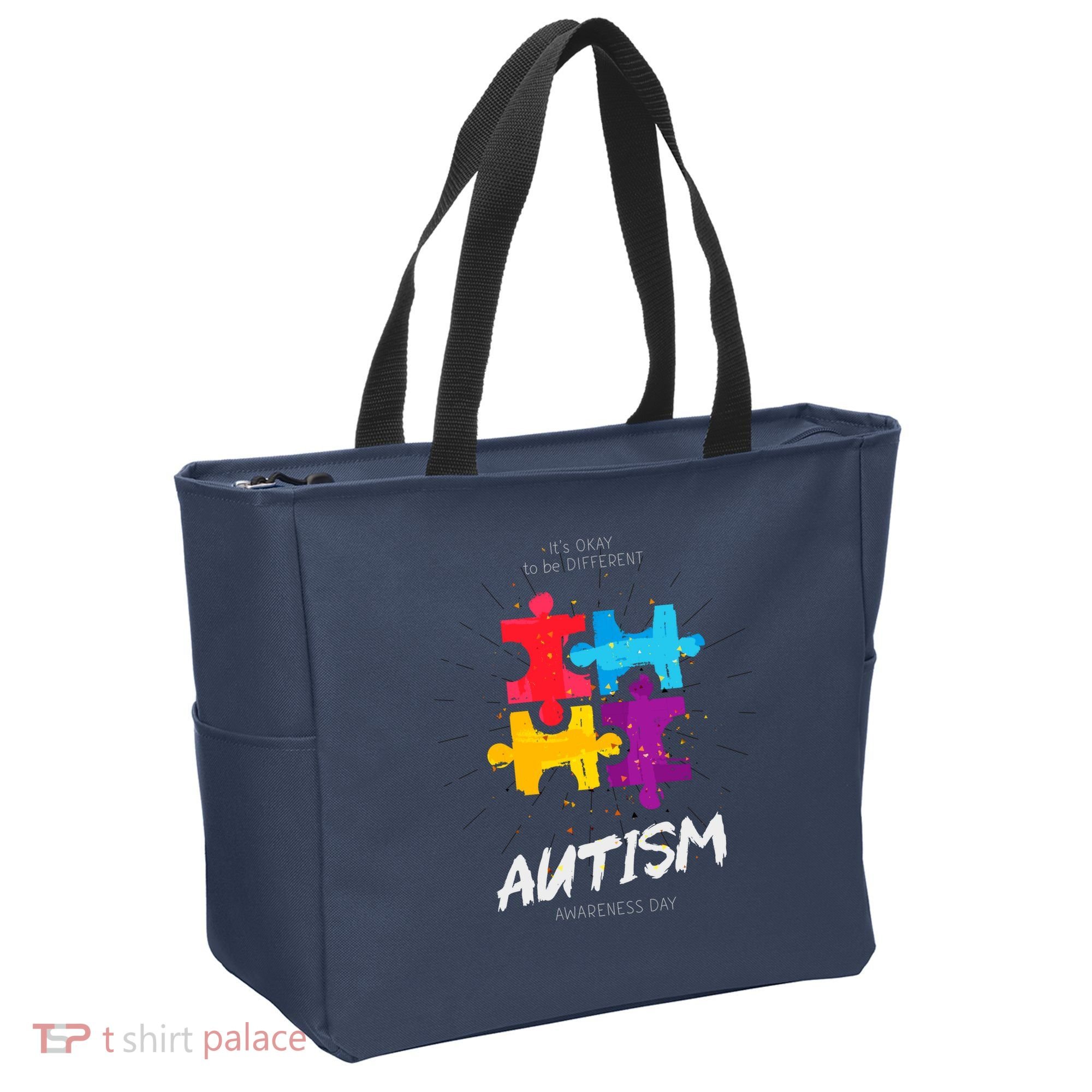Autism Awareness Day Be Different Tote Bag