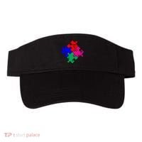 Autism Awareness Distressed Puzzle Pieces  Visor thumb 0