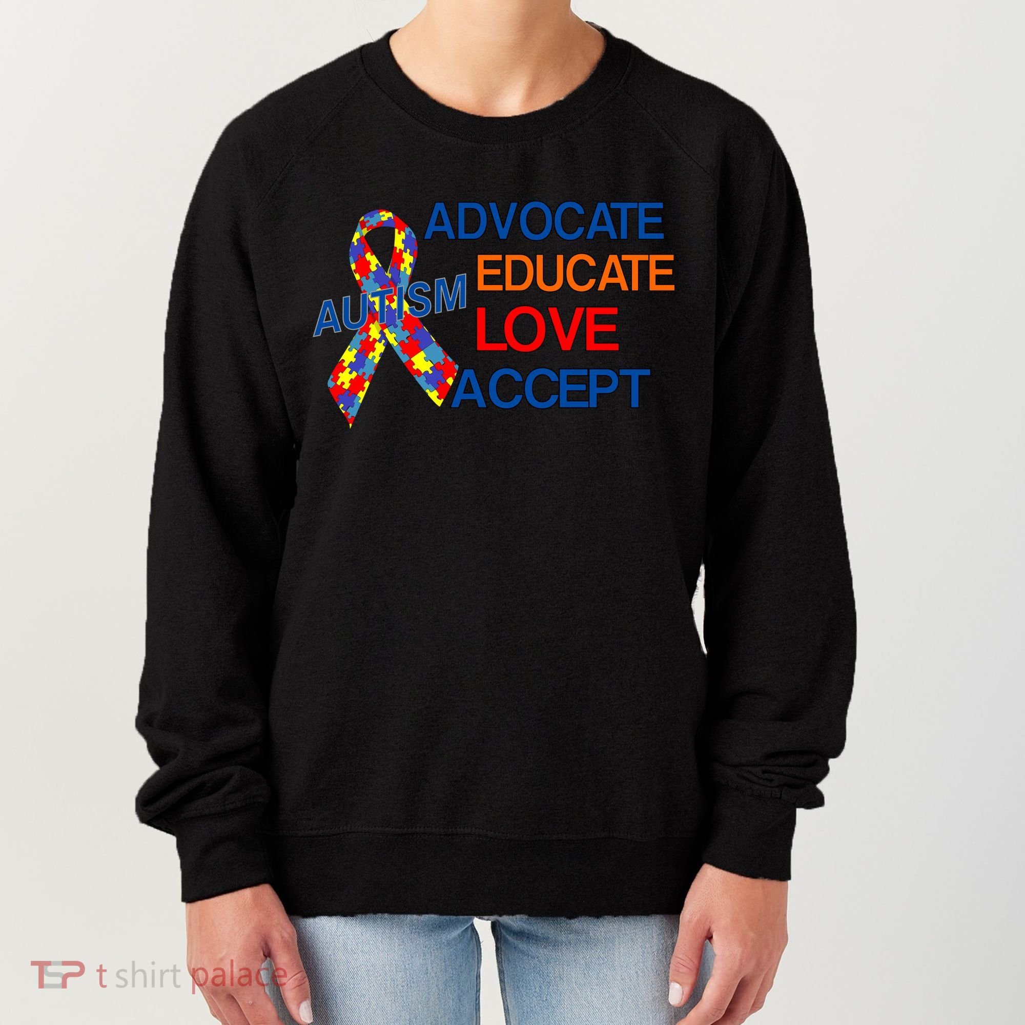 Autism Awareness Educate Women's Sweatshirt