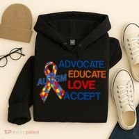 Autism Awareness Educate Hoodie thumb 4