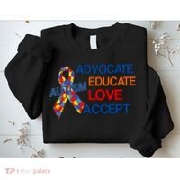Autism Awareness Educate Sweatshirt thumb 2