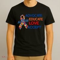 Autism Awareness Educate T-Shirt thumb 3