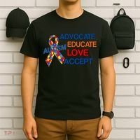 Autism Awareness Educate T-Shirt thumb 6