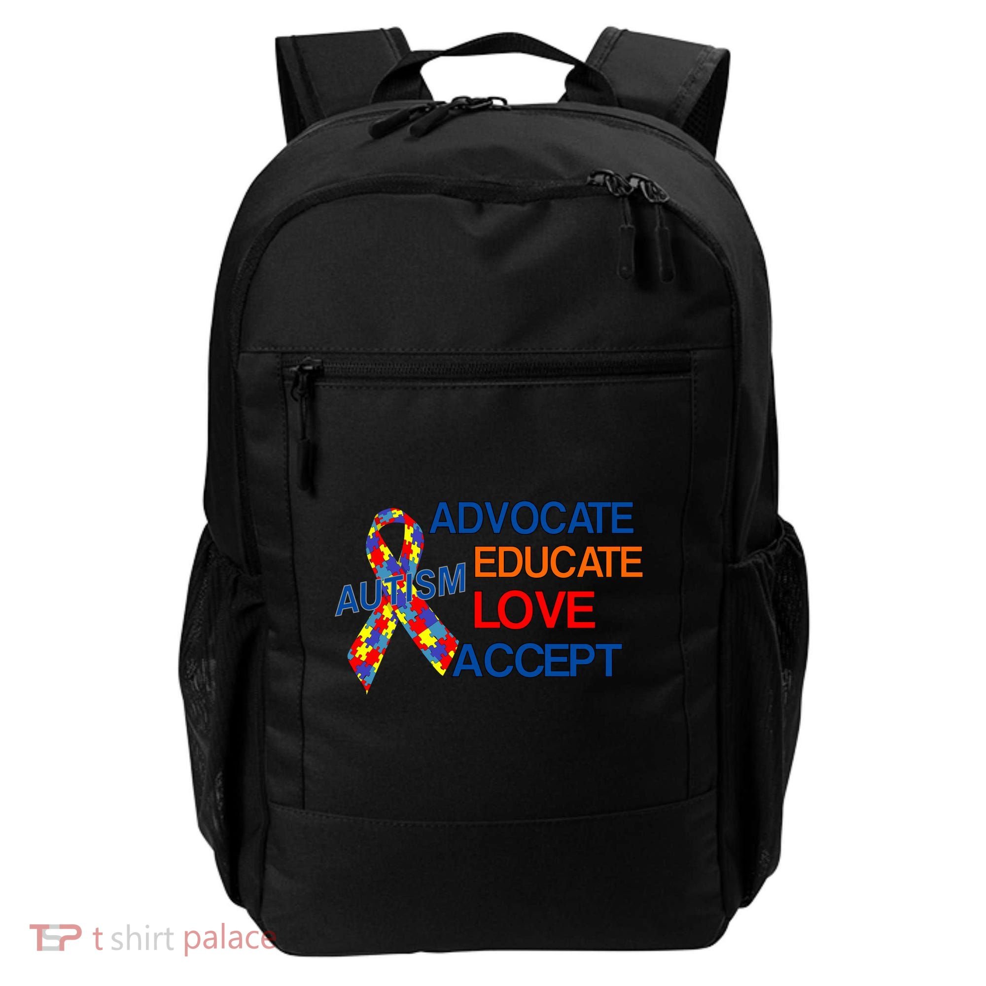 Autism Awareness Educate Backpack