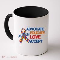Autism Awareness Educate Coffee Mug thumb 0