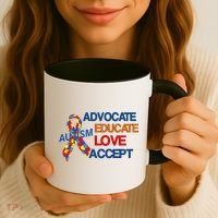 Autism Awareness Educate Coffee Mug thumb 3