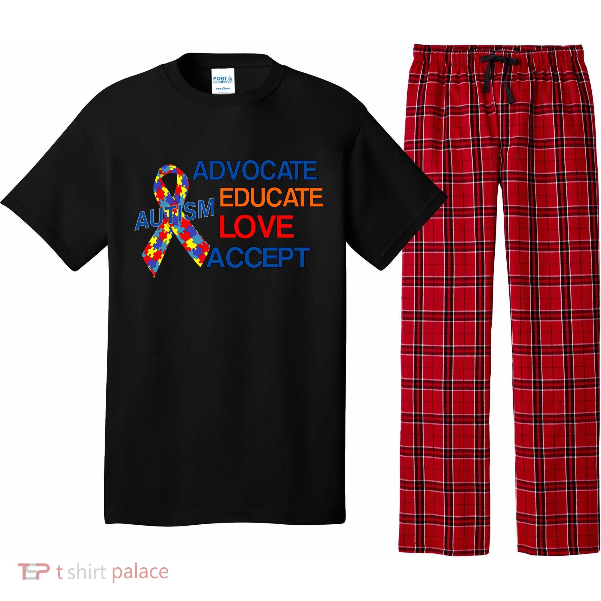 Autism Awareness Educate Pajama Set