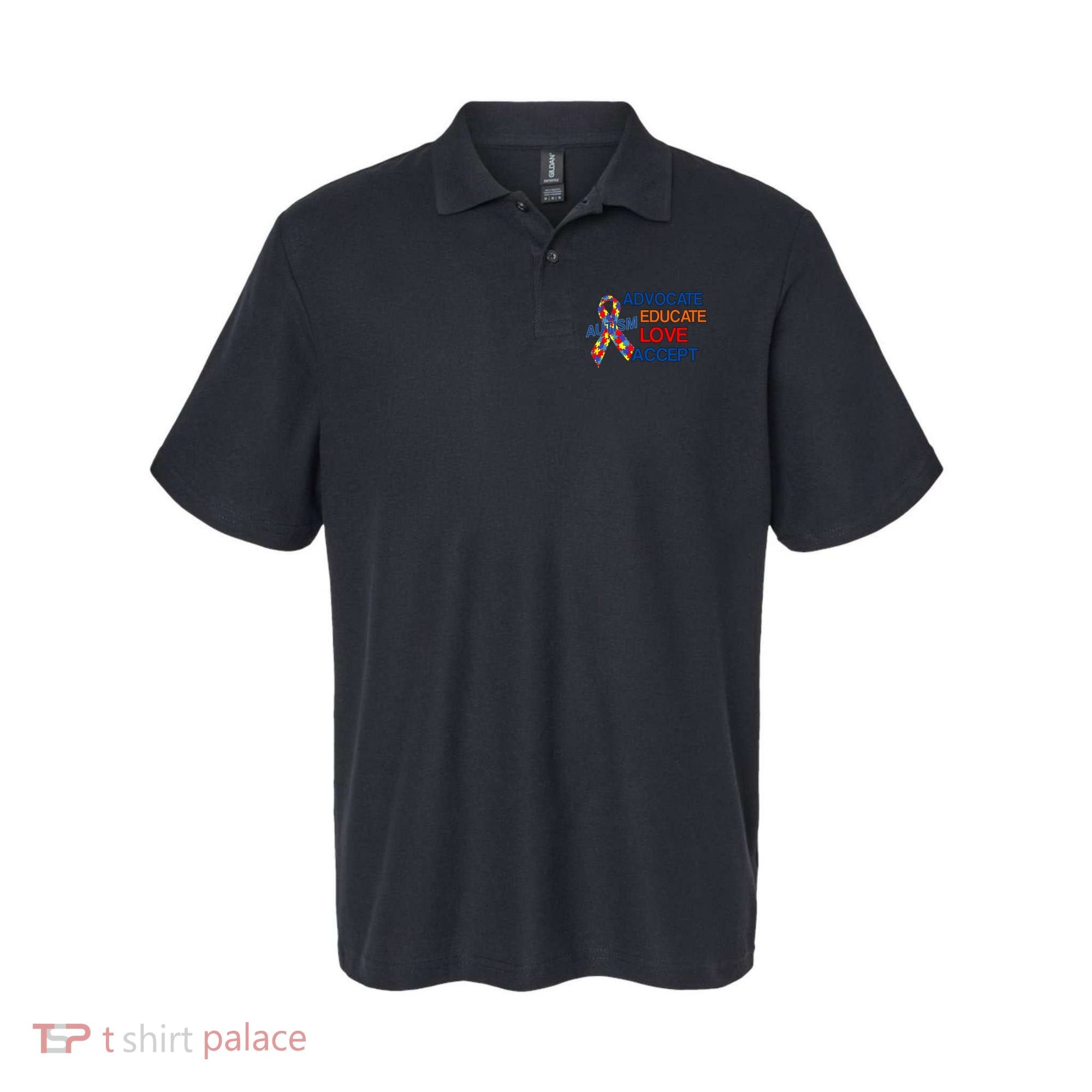 Autism Awareness Educate Polo