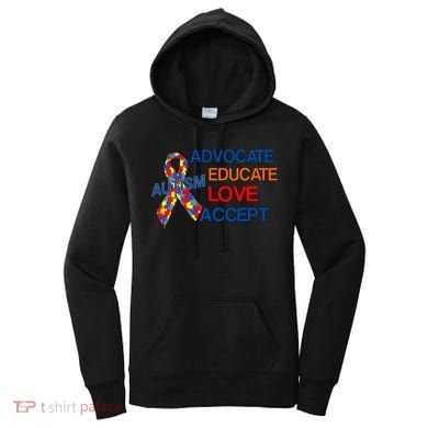 Autism Awareness Educate Women's Hoodie