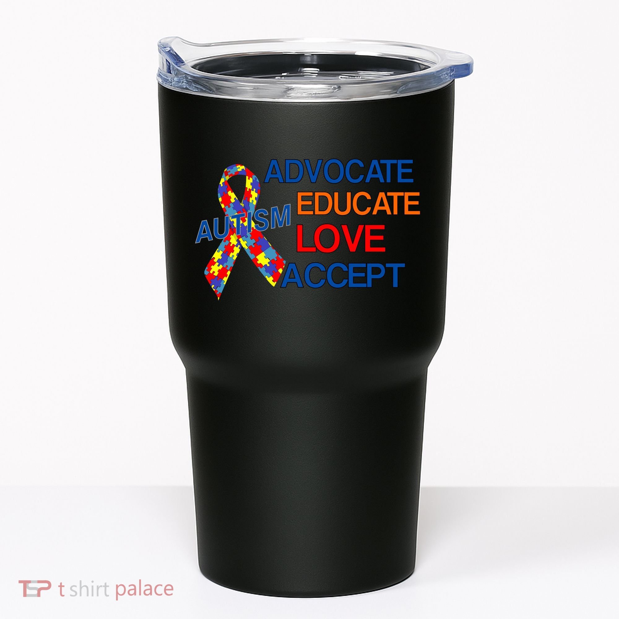 Autism Awareness Educate Tumbler