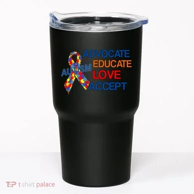 Autism Awareness Educate Tumbler
