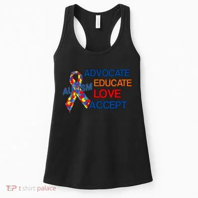 Autism Awareness Educate Women's Tank Top