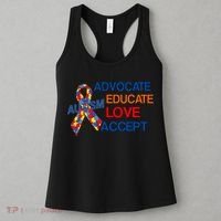 Autism Awareness Educate Women's Tank Top thumb 3
