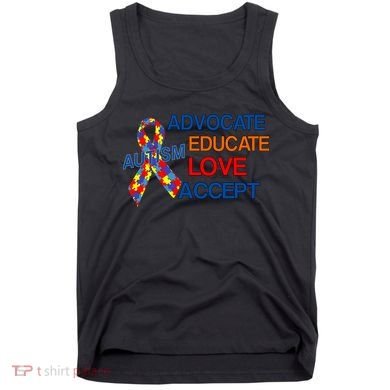 Autism Awareness Educate Tank Top