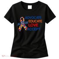 Autism Awareness Educate Women's T-Shirt thumb 0