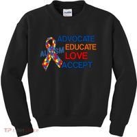 Autism Awareness Educate Kids Sweatshirt thumb 0