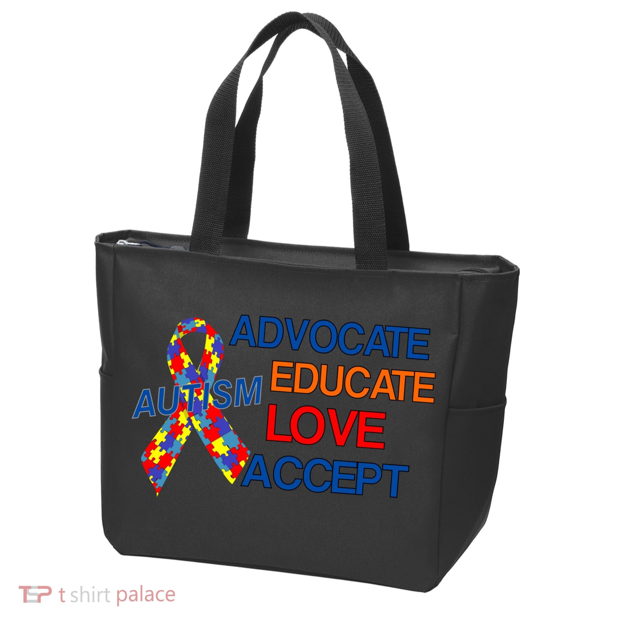 Autism Awareness Educate Tote Bag
