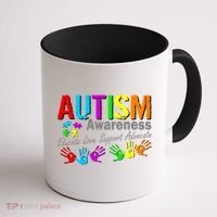 Autism Awareness Educate Love Support Advocate Coffee Mug thumb 1