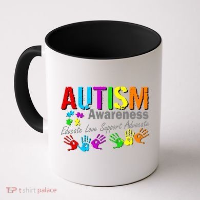 Autism Awareness Educate Love Support Advocate Coffee Mug