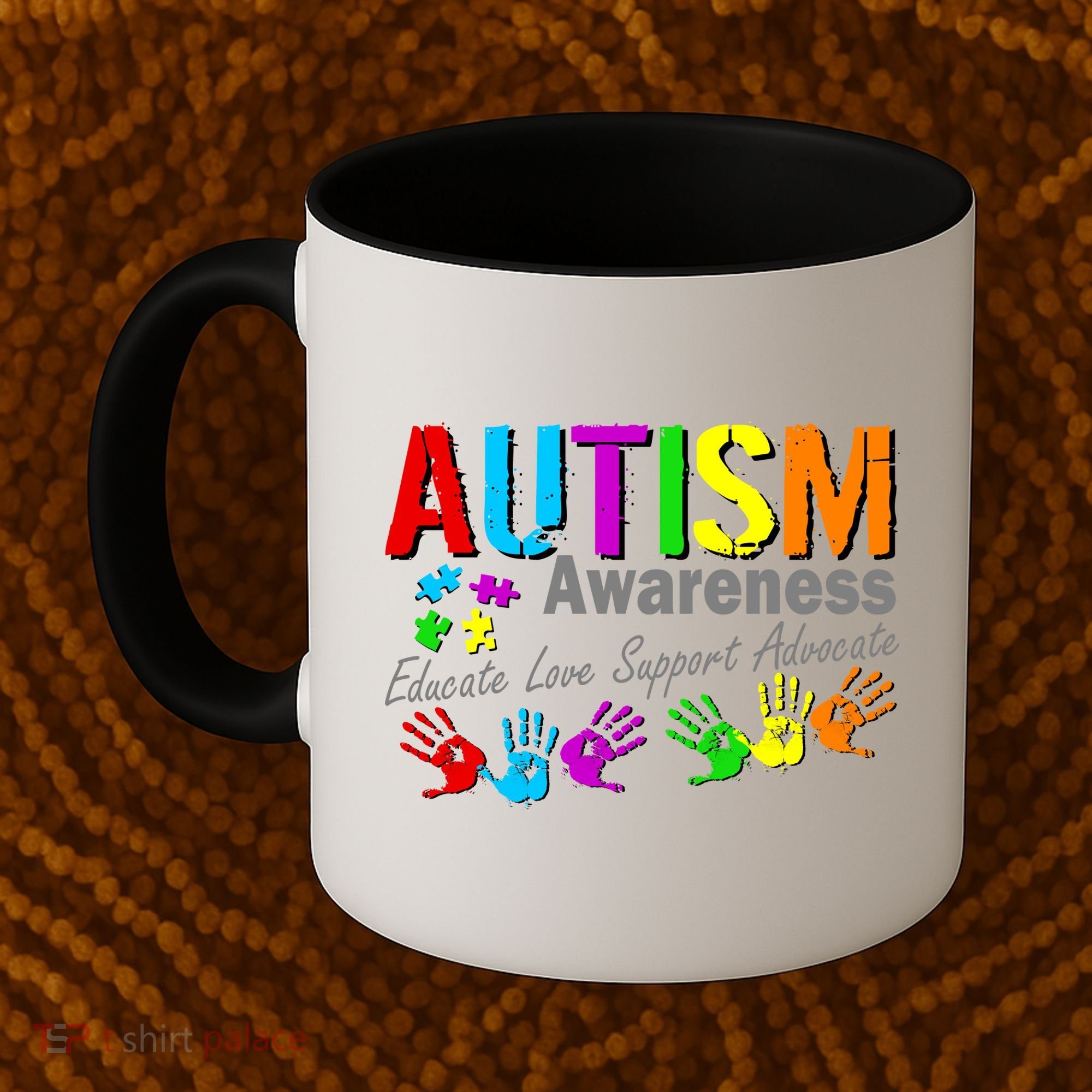 Autism Awareness Educate Love Support Advocate Coffee Mug