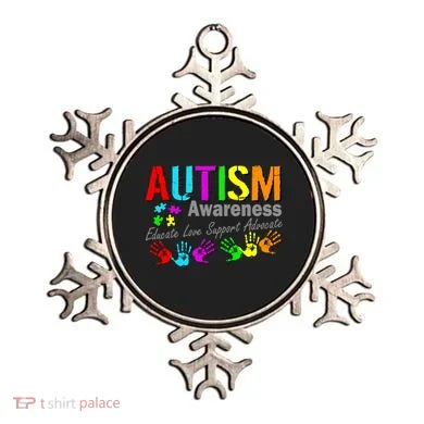 Autism Awareness Educate Love Support Advocate Ornament