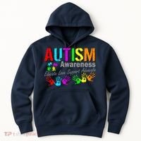 Autism Awareness Educate Love Support Advocate Hoodie thumb 0