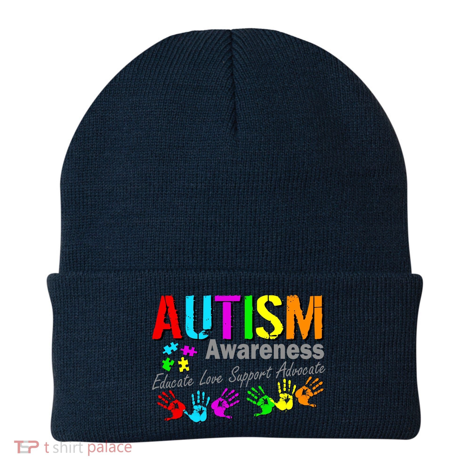Autism Awareness Educate Love Support Advocate Beanie