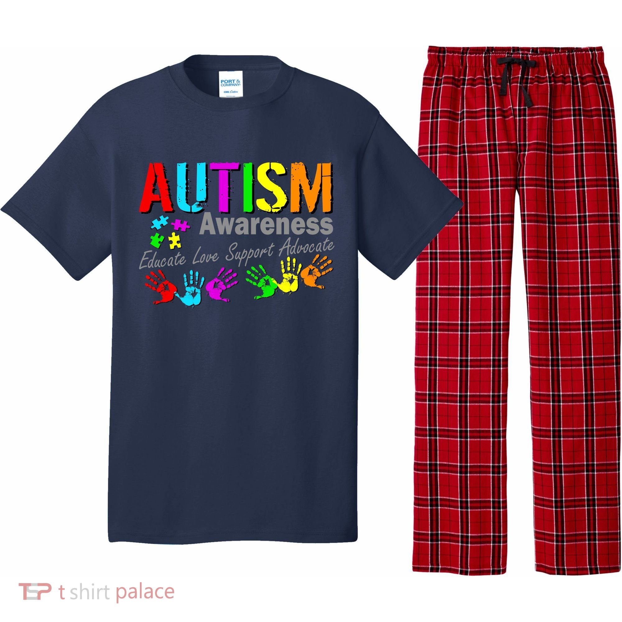 Autism Awareness Educate Love Support Advocate Pajama Set