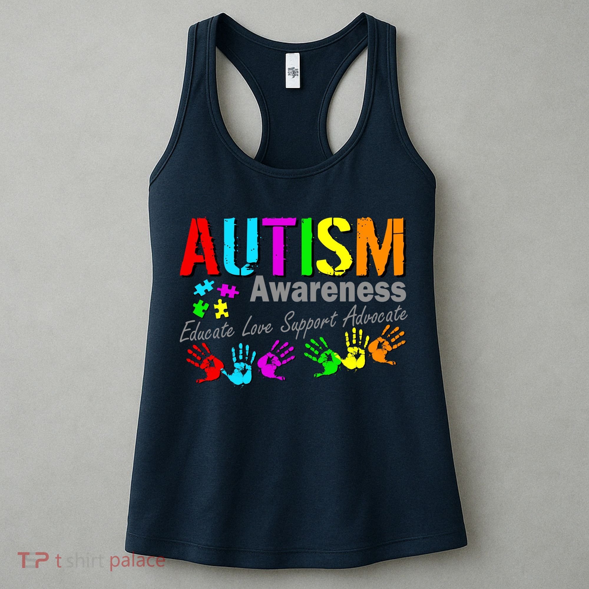 Autism Awareness Educate Love Support Advocate Women's Tank Top