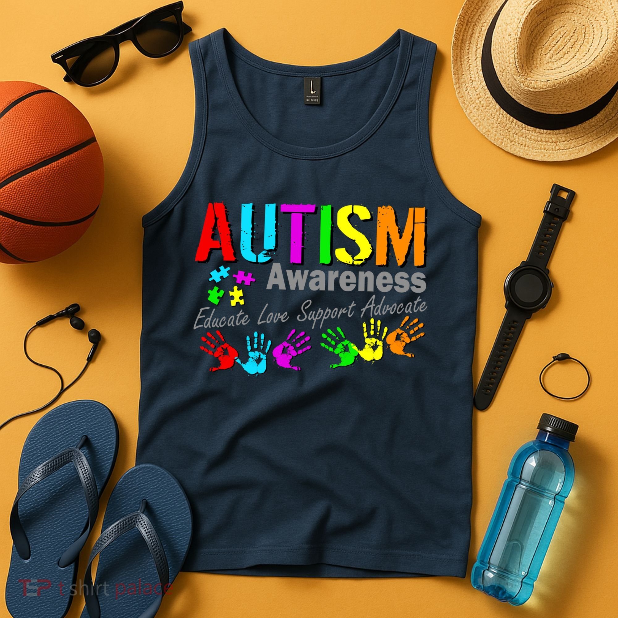 Autism Awareness Educate Love Support Advocate Tank Top