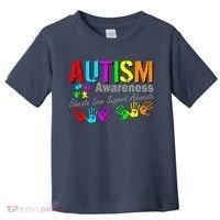Autism Awareness Educate Love Support Advocate Toddler T-Shirt thumb 0