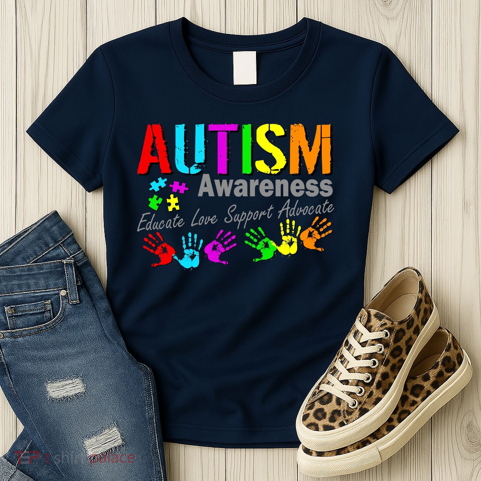Autism Awareness Educate Love Support Advocate Women's T-Shirt