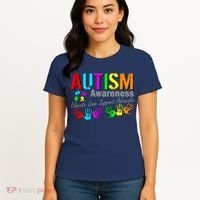 Autism Awareness Educate Love Support Advocate Women's T-Shirt thumb 4
