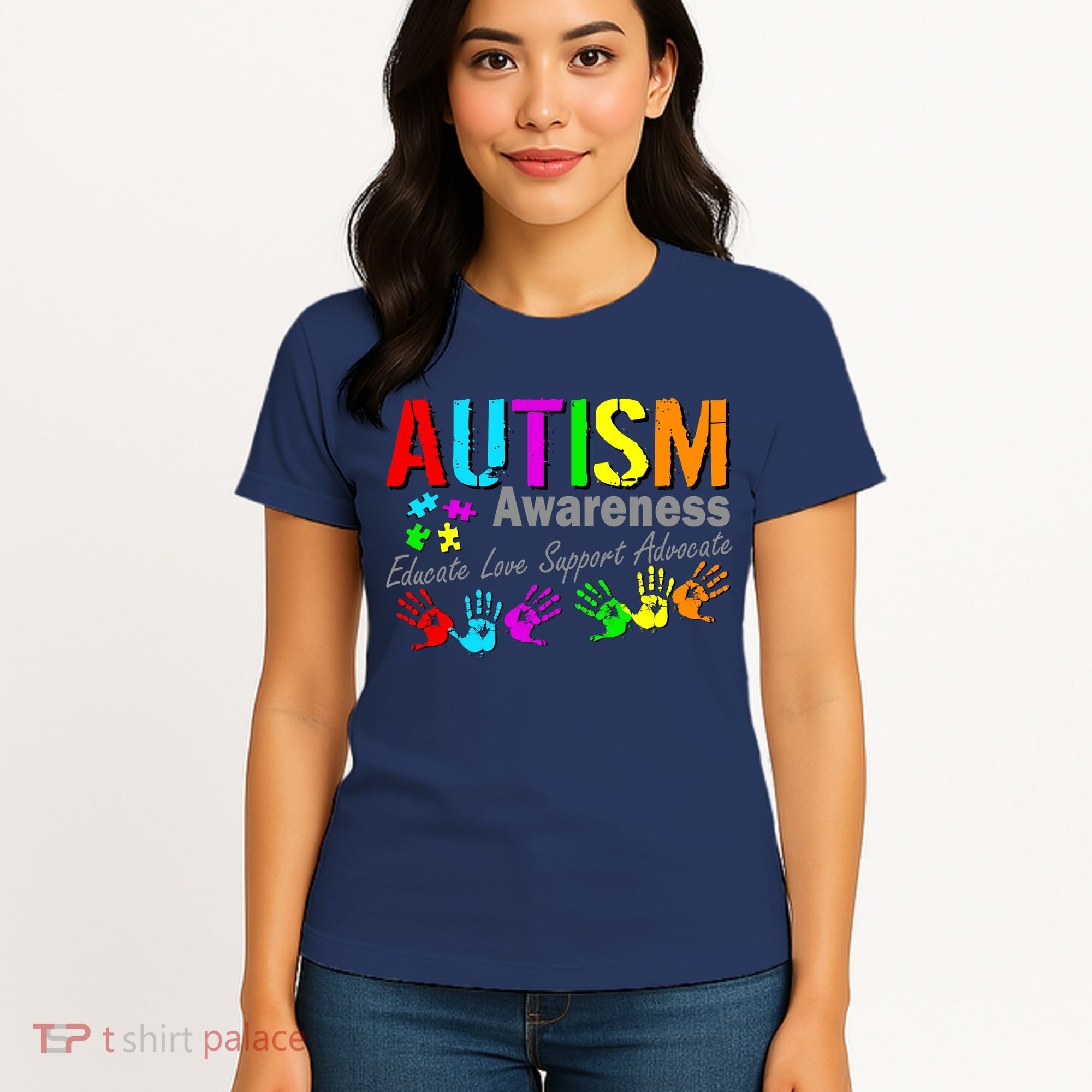 Autism Awareness Educate Love Support Advocate Women's T-Shirt