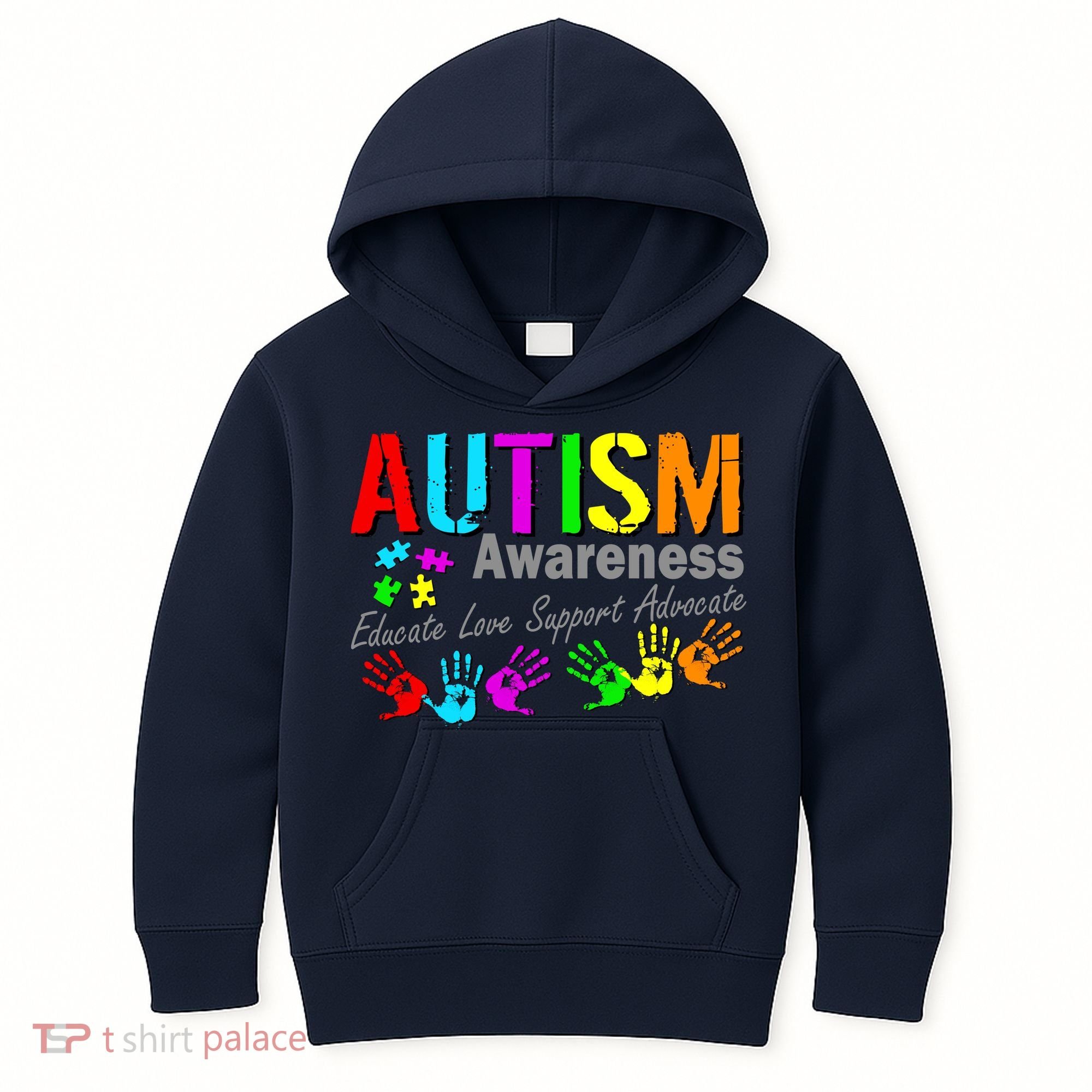 Autism Awareness Educate Love Support Advocate Kids Hoodie
