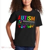 Autism Awareness Educate Love Support Advocate Kids T-Shirt thumb 2